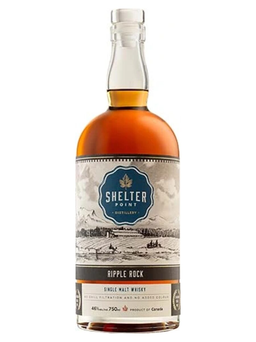 Shelter Point Ripple Rock Single Malt Whisky 750ml, Vancouver Island